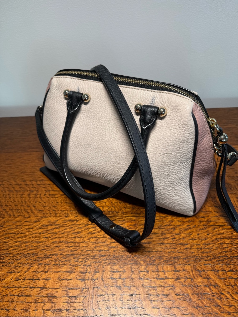 Kate Spade Pebbled Leather Colorblock Satchel/Crossbody